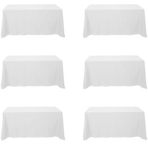 White Tablecloth Set of 6